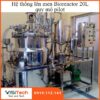 Thiết bị lên men vi sinh vật Bioreactor thể tích 20 lít quy mô pilot Visitech sản xuất