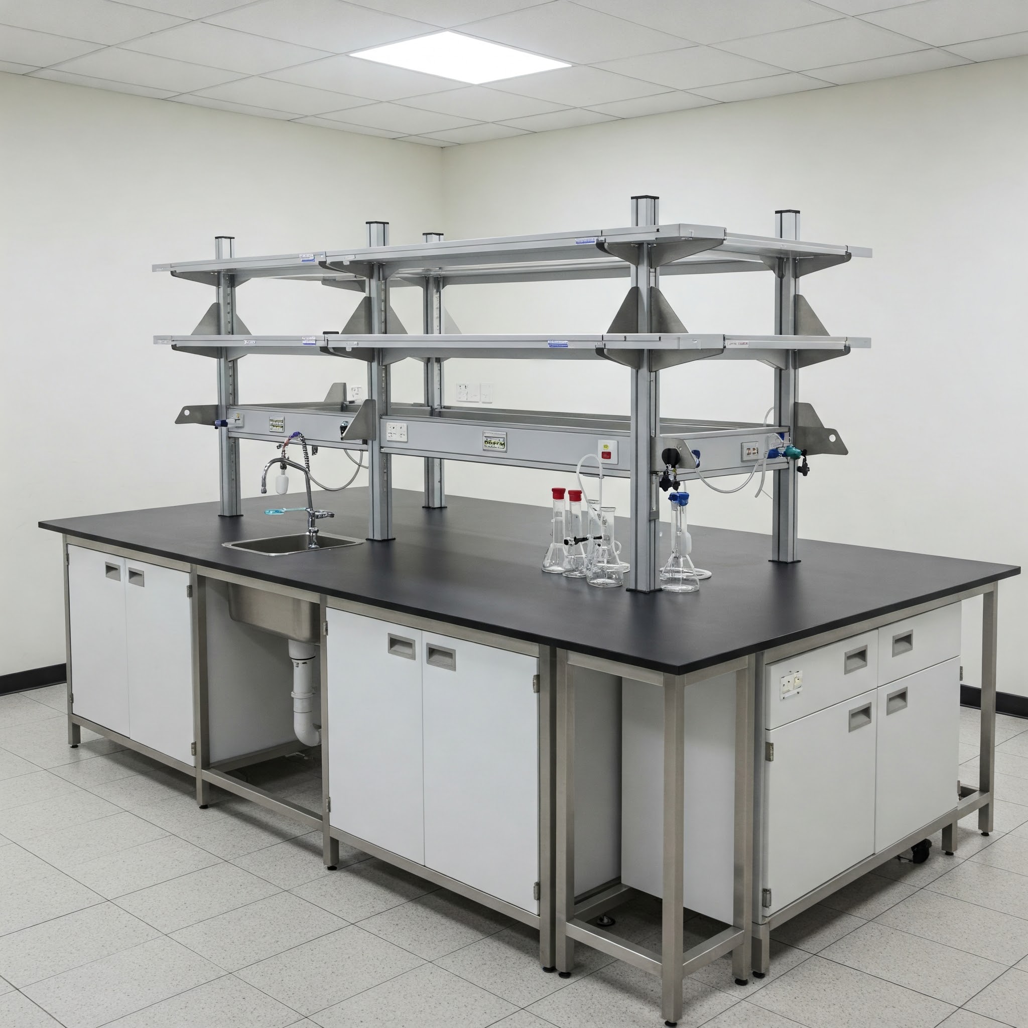 3 Tiêu chí "vàng" chọn bàn thí nghiệm trung tâm chất lượng cho phòng lab 2026 5 Bàn thí nghiệm hóa sinh cho phòng nghiên cứu chuyên sâu