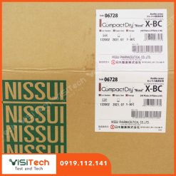 Đĩa Compact Dry kiểm tra Bacillus cereus- Compact Dry X-BC - Nissui 9 Dia Compact Dry X BC duoc su dung de dinh luong Bacillus Cereus trong mau nguyen lieu tho scaled 1