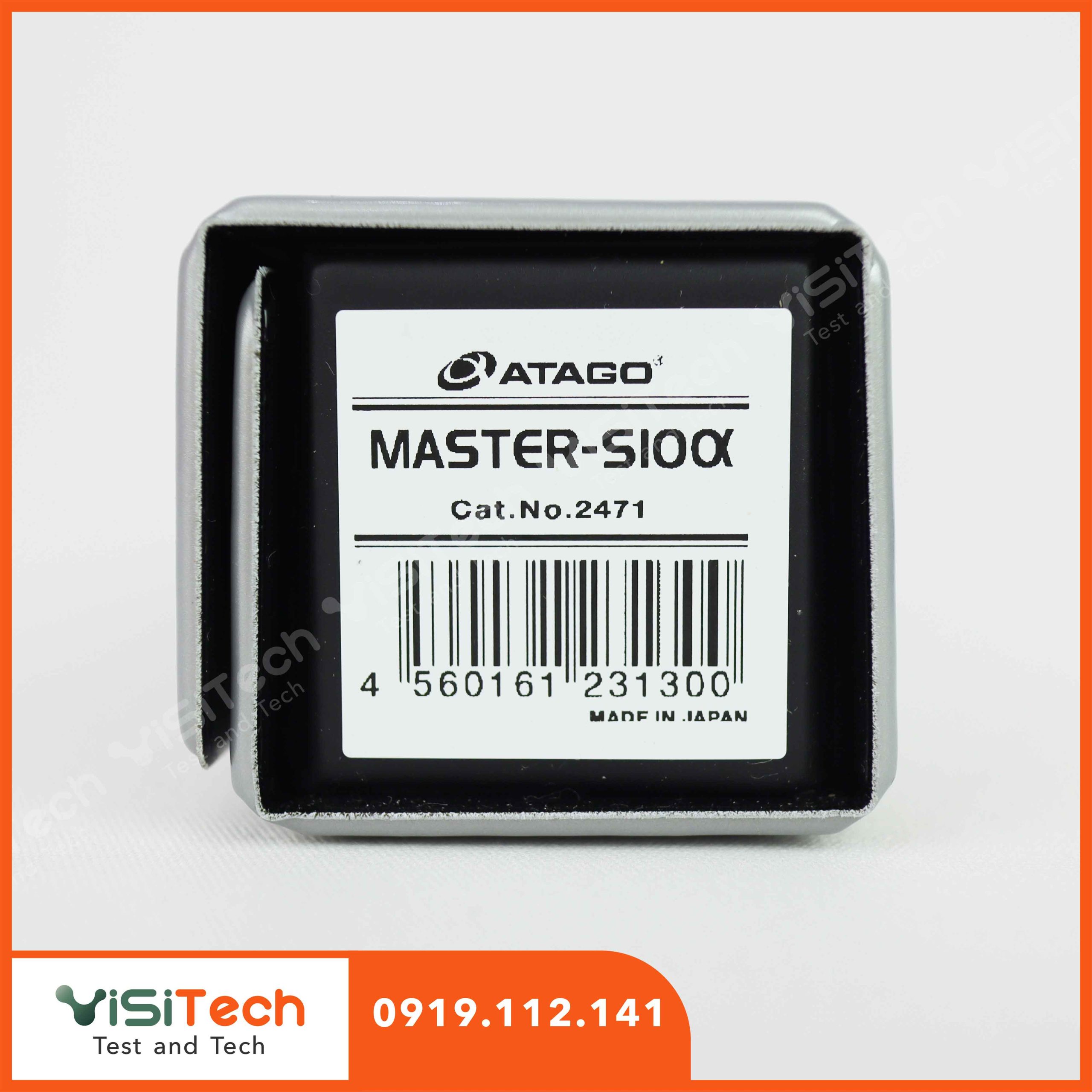 Khúc xạ kế đo độ mặn Master-S10M (Code 2473) Atago 4 Khúc xạ kế đo độ mặn Master-S10M (Code 2473) Atago - Ảnh 3