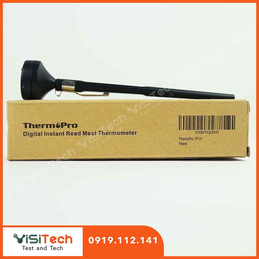 Bút đo nhiệt độ thực phẩm có đồng hồ điện tử hiển thị nằm ngang TP-01 ThermoPro 5 Bút đo nhiệt độ thực phẩm có đồng hồ điện tử hiển thị nằm ngang TP-01 ThermoPro