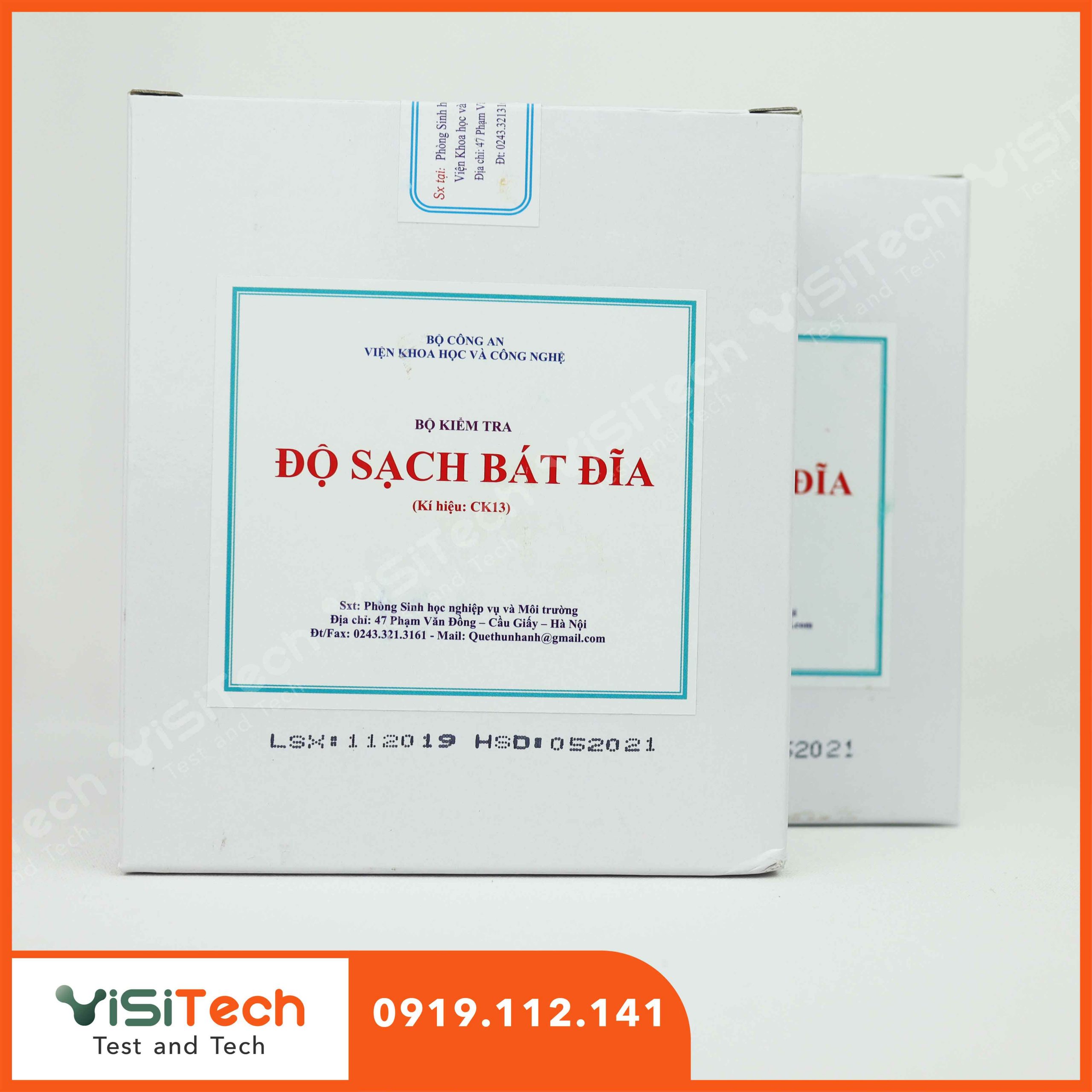 Test kit kiểm tra nhanh độ sạch bát đĩa CK13 BCA 4 Test kit kiểm tra nhanh độ sạch bát đĩa CK13 BCA - Ảnh 2