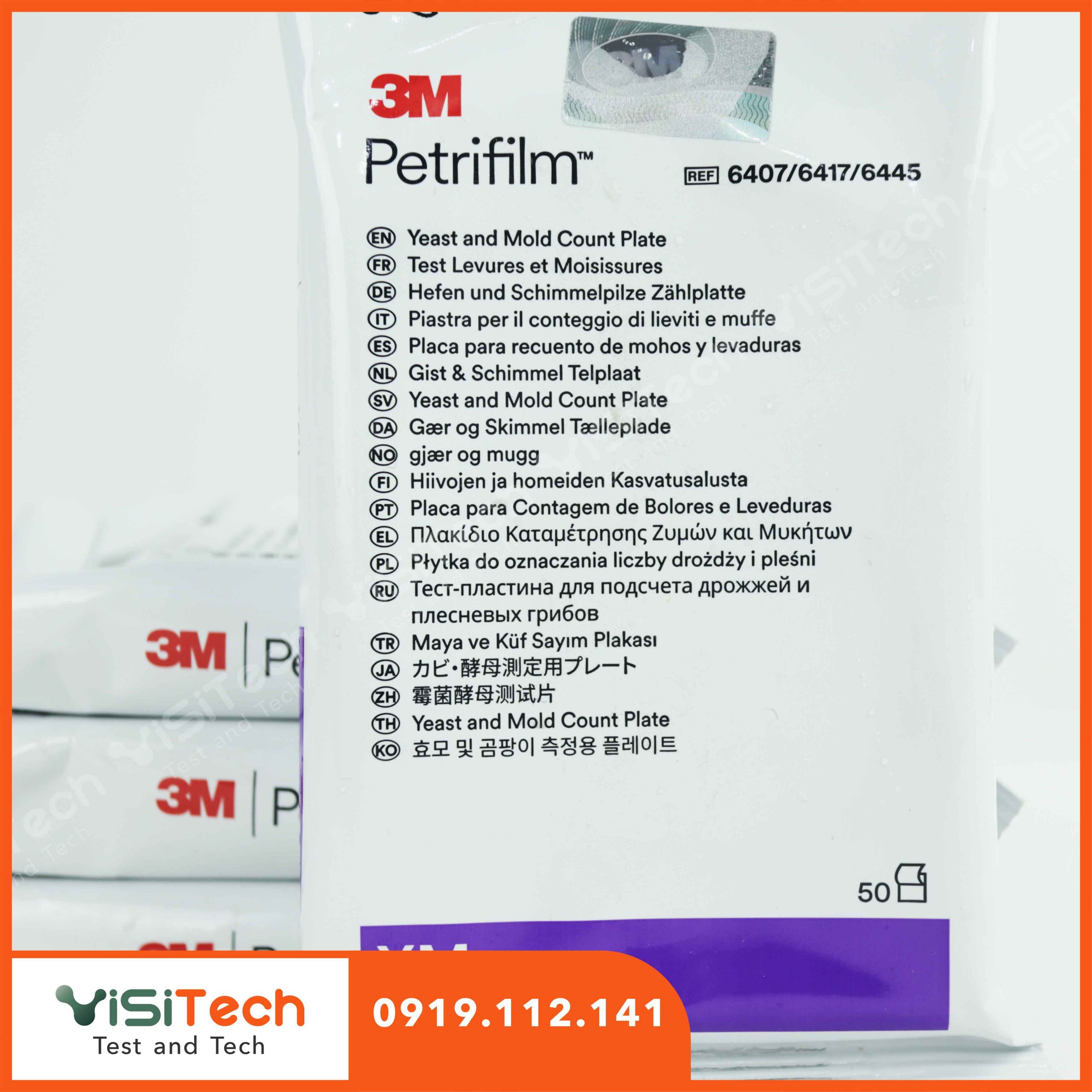 Đĩa Petrifilm kiểm nấm men nấm mốc - Petrifilm YM 6407/ 6417 3M 5 Đĩa Petrifilm kiểm nấm men nấm mốc - Petrifilm YM 6407/ 6417 3M - Ảnh 3