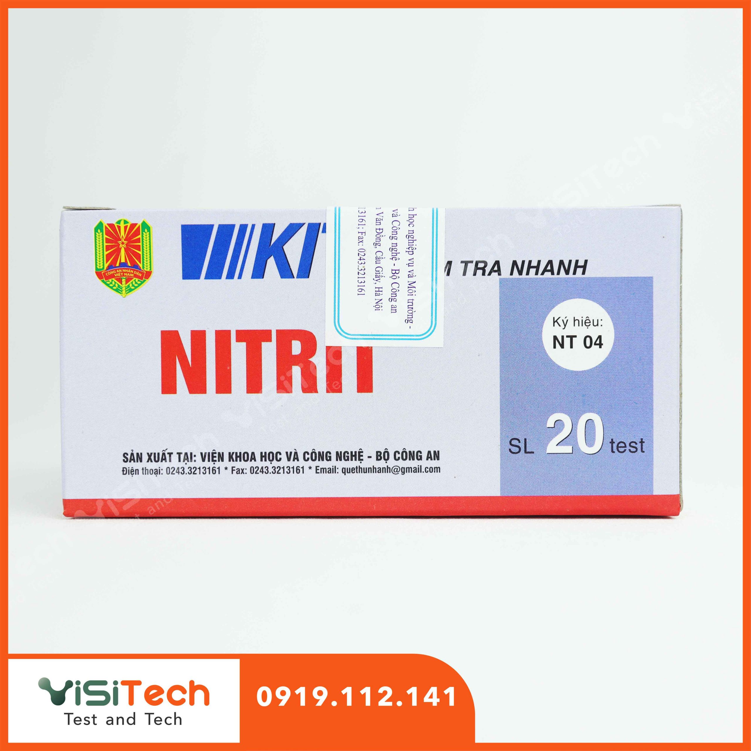 Test kit kiểm tra nhanh Nitrit NT04, Bộ Công An BCA 5 Test kit kiểm tra nhanh Nitrit NT04, Bộ Công An BCA - Ảnh 3
