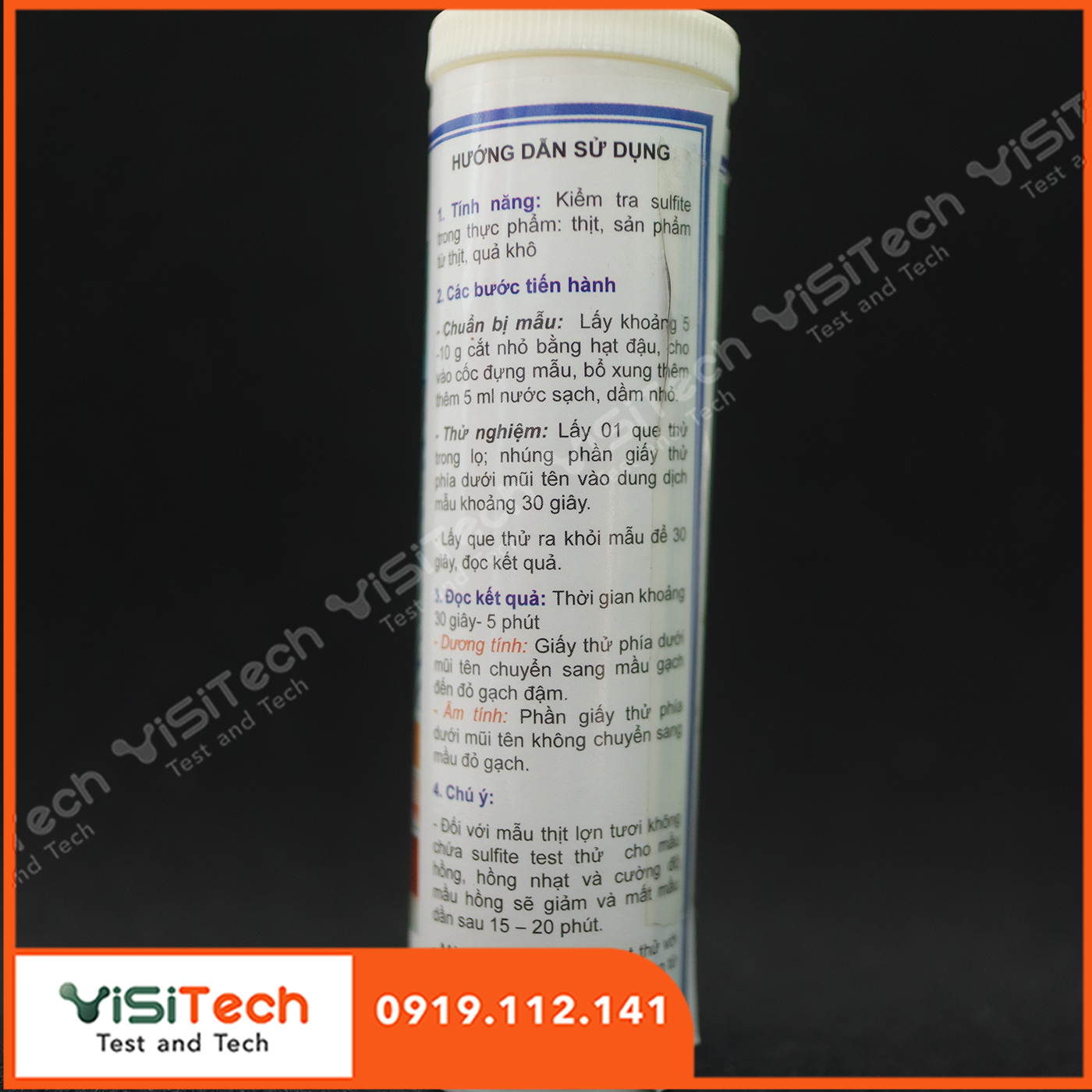 Test kiểm tra nhanh Sulfite thịt cá 7 Test kiểm tra nhanh Sulfite thịt cá - Ảnh 4