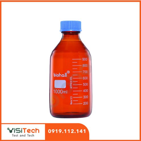 Chai trung tính Biohall (Đức) 25ml đến 20L - Nắp vặn PP xanh GL25 32 45 1 Hệ thống chai trung tính Biohall (Đức)