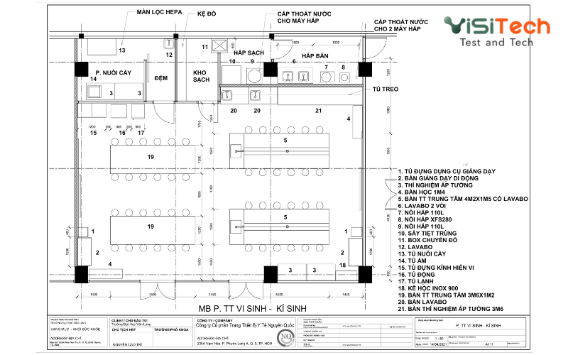 Phòng Lab nông nghiệp đạt chuẩn - Phòng thí nghiệm kiểm nghiệm nông sản 16 Mẫu thiết kế phòng lab nông nghiệp đạt chuẩn công nghệ cao