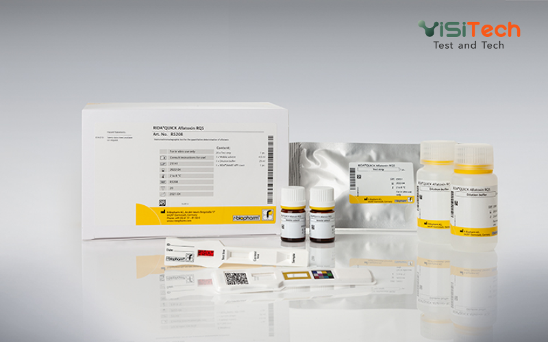 Hàm lượng Aflatoxin cho phép trong thực phẩm & Cách test nhanh 13 Kit test nhanh độc tố vi nấm Aflatoxin Tổng (AF Total)