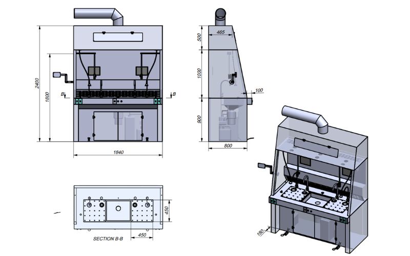 Bàn phẫu tích bệnh phẩm MM-PT-1800 15 Ứng dụng thực tế của bàn phẫu tích bệnh phẩm MM-PT-1800