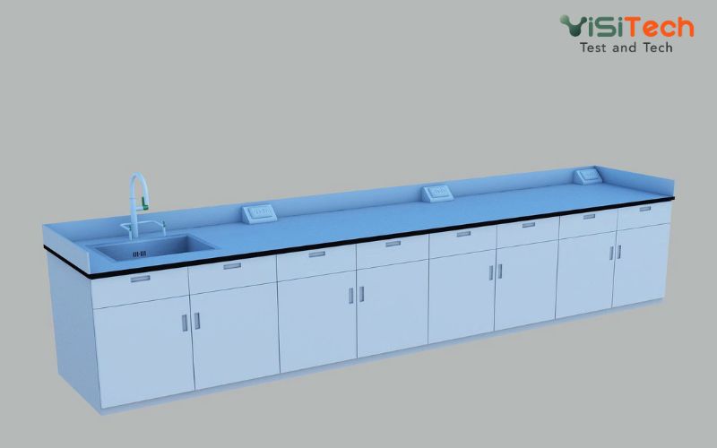 Bàn thí nghiệm vật lý học sinh - Nội thất phòng thí nghiệm trường học 12 Hệ thống điện tích hợp trên bàn thí nghiệm vật lý
